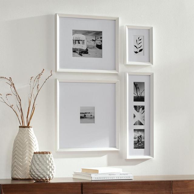 Icon White Frame Gallery, Set of 4