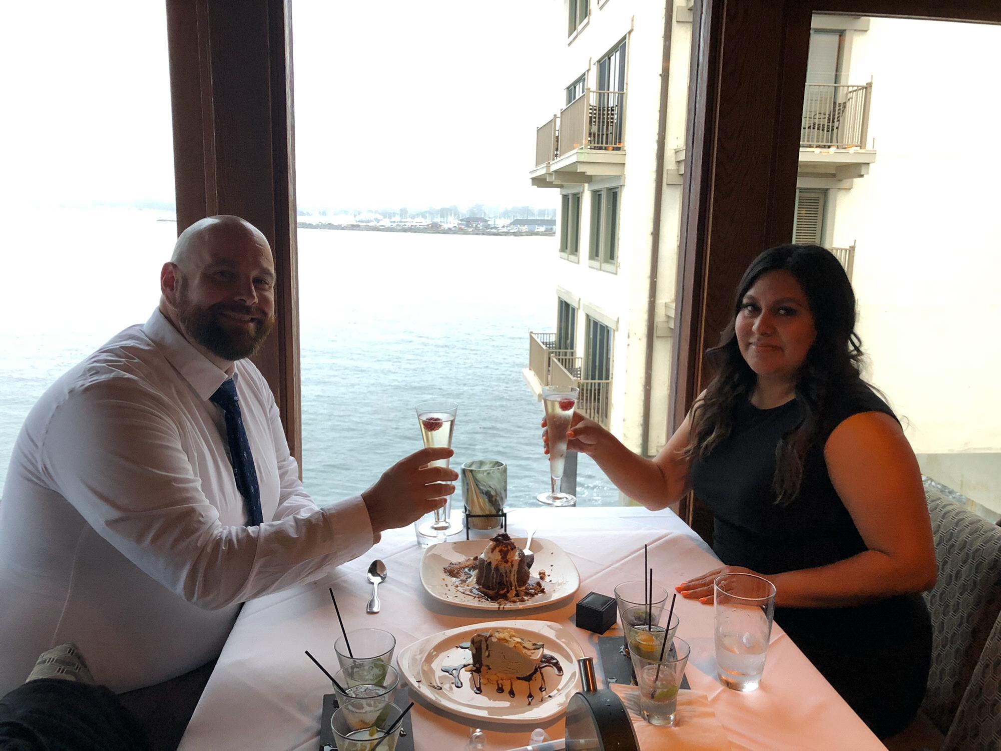 Taken about 5 minutes after he popped the question!