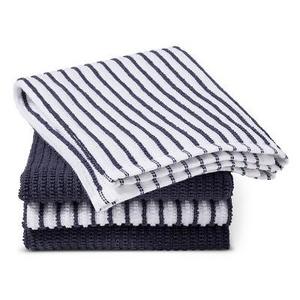 Blue Stripe Bar Mop Kitchen Towel (4 Pk) - Room Essentials™