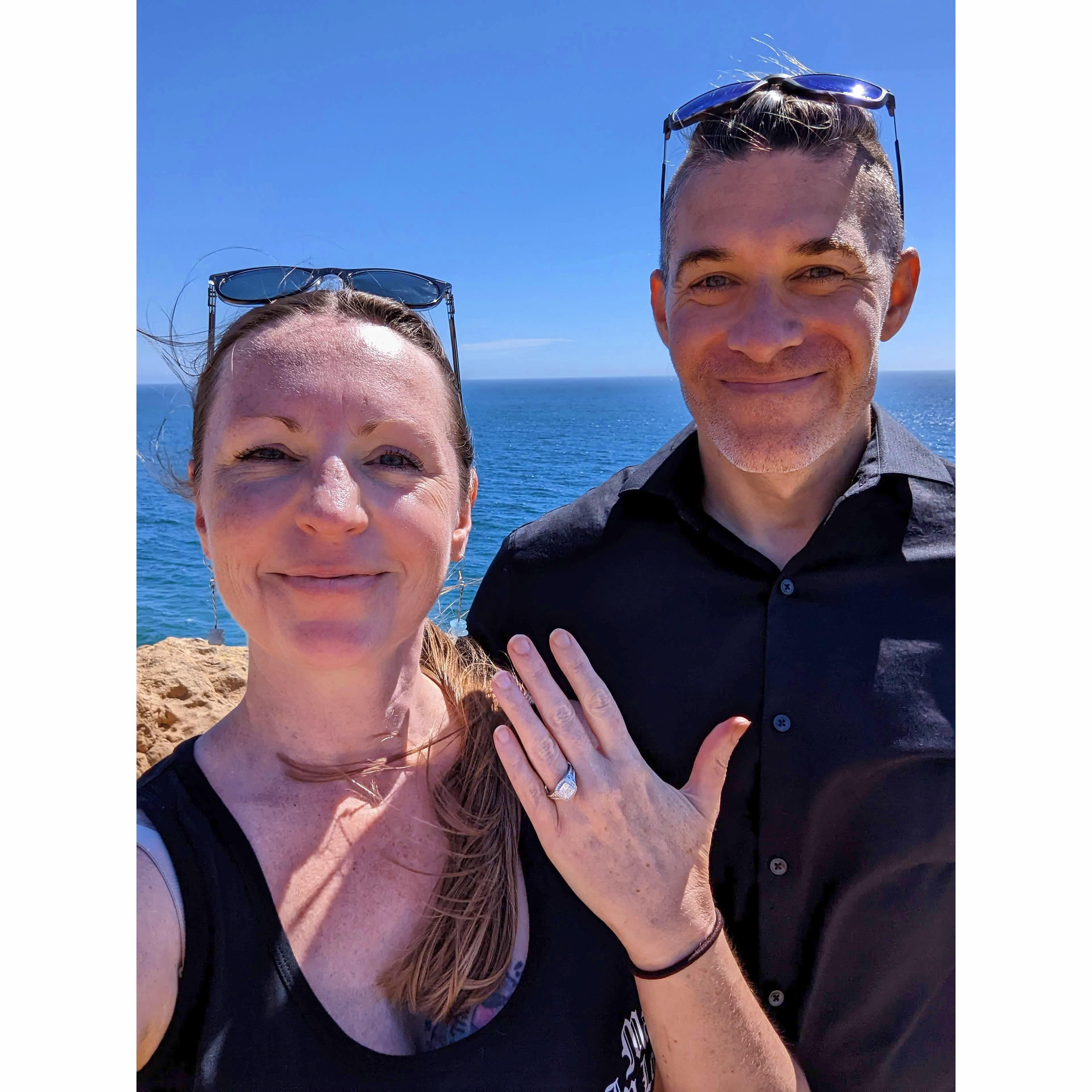 Mike Proposed to Lorena at Pt Dume, in Malibu CA on August 12, 2022. He had help pulling it off from many of our friends.