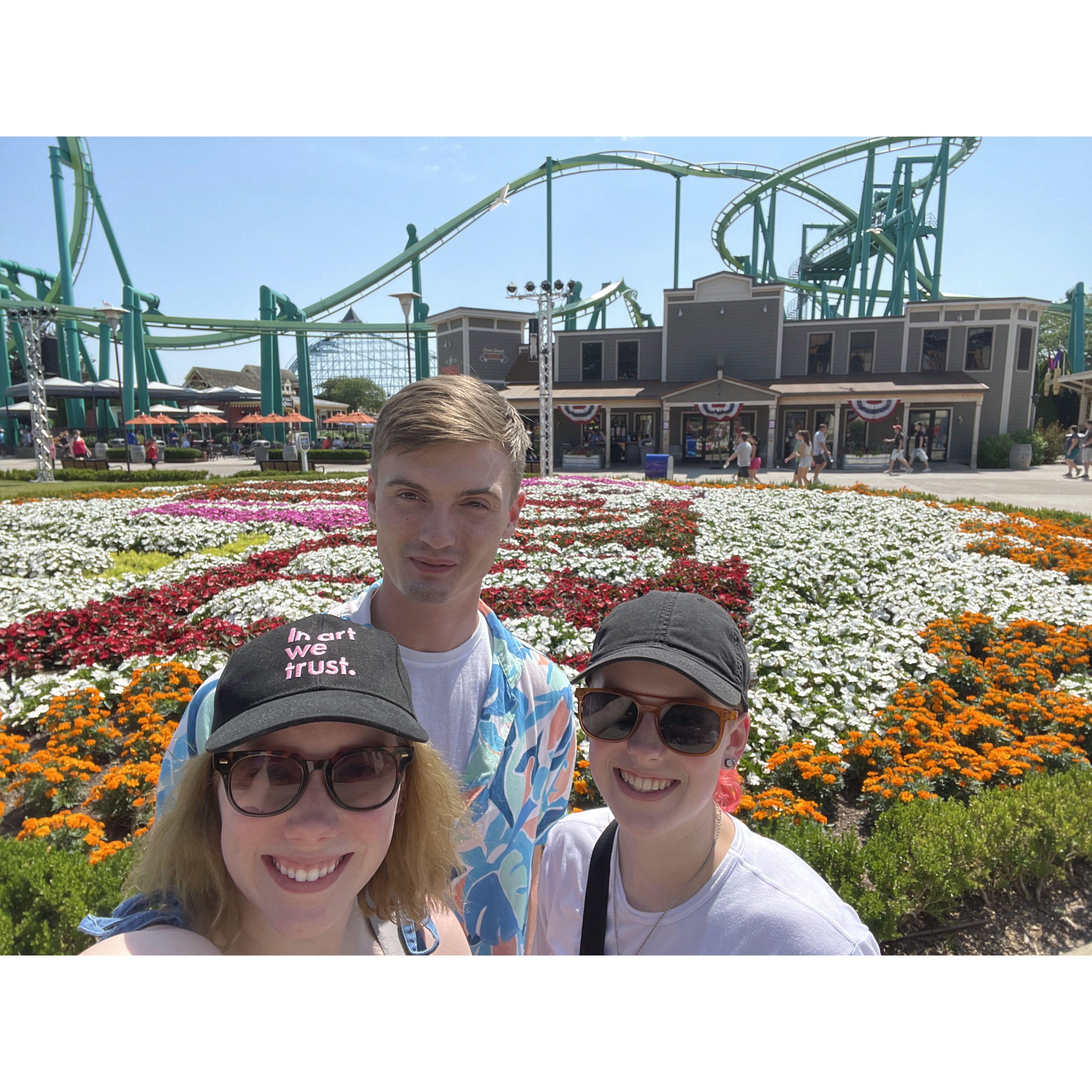 We went on a road trip to visit my family in Ohio! While we were there, we took my sister Sarah to Cedar Point