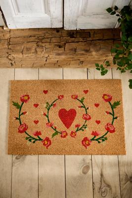Heart + Vine Coir Doormat