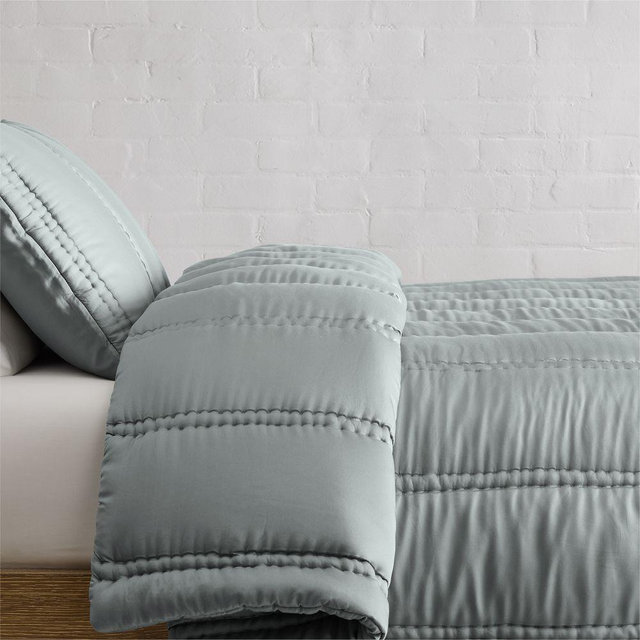 Tencel Plush Full/Queen Comforter, Aegean