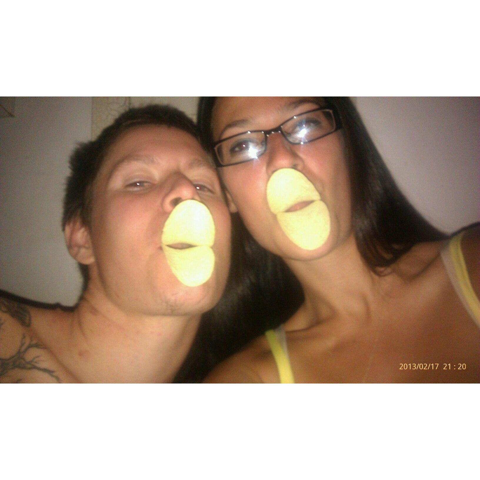 Pringles duck lips - super cute, I know