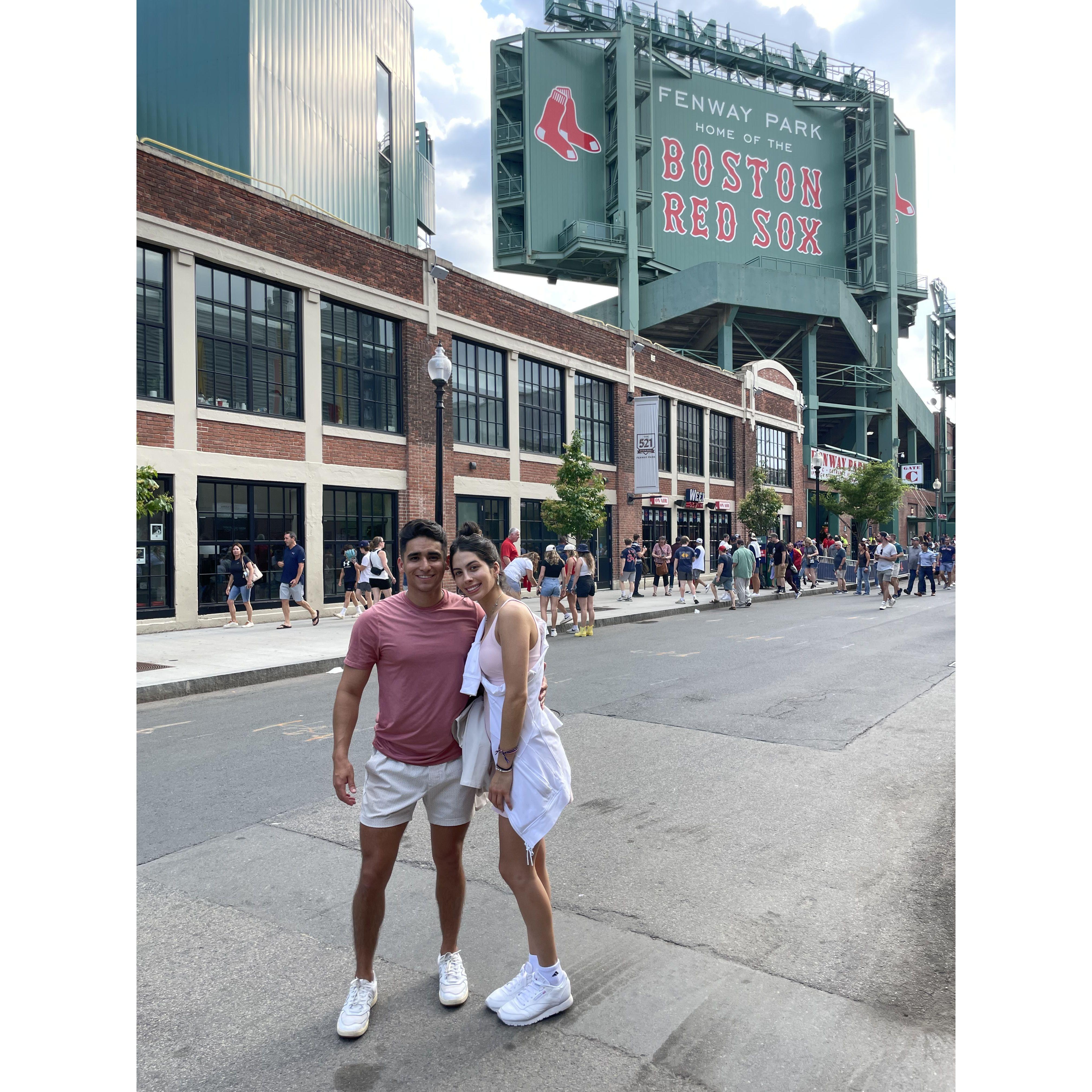 Jeremiah took Libby to her first MLB game (guess what his favorite sport is!)