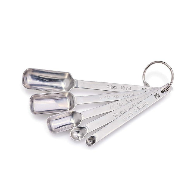 King Arthur Baking Company Odd-Sized Measuring Spoons, 18/8 Stainless Steel, 5-Piece Set