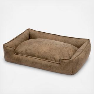 Faux Leather Lounge Pet Bed