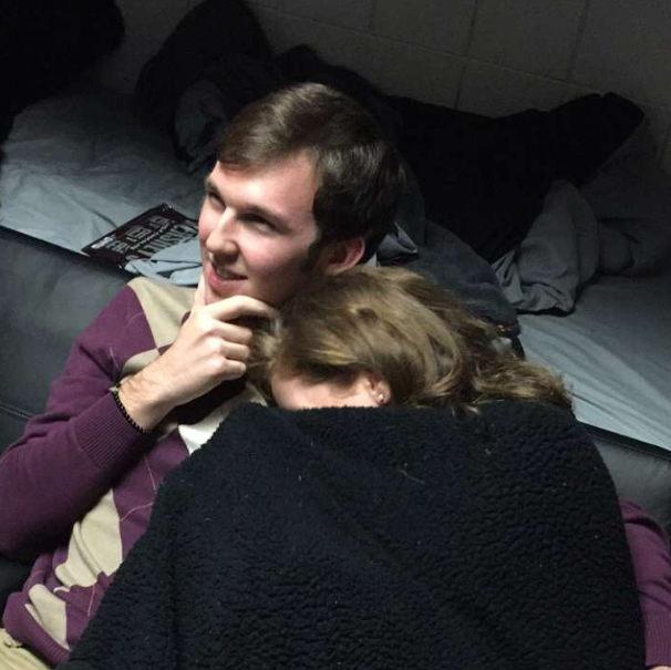 This photo was taken minutes after Jaime and Matthew became official... (she was a little embarrassed)
