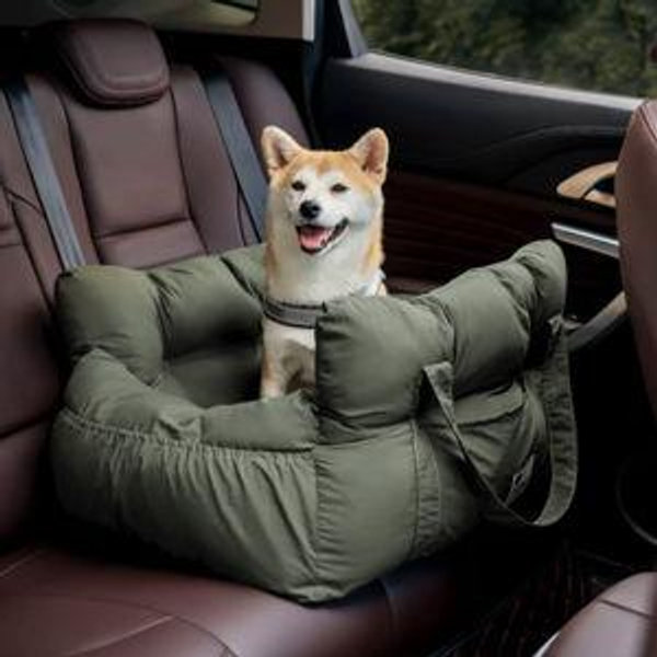 Dog Car Seat Bed - Dark Green