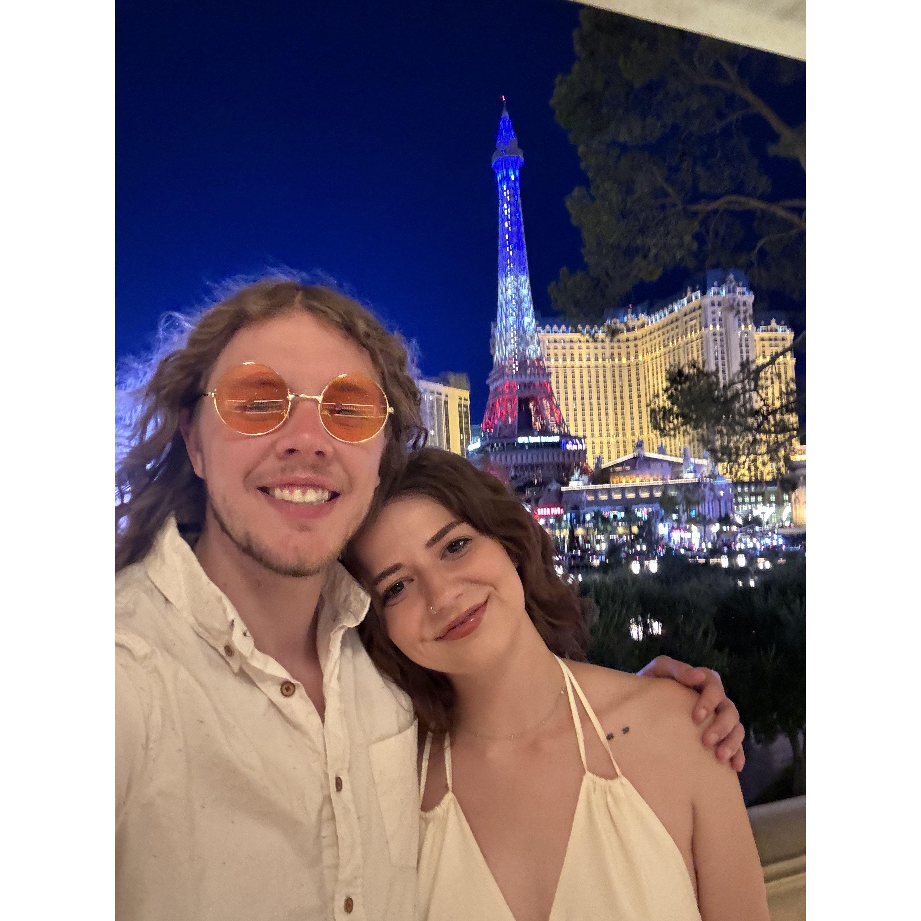 Our first Vegas trip together was lots of fun!