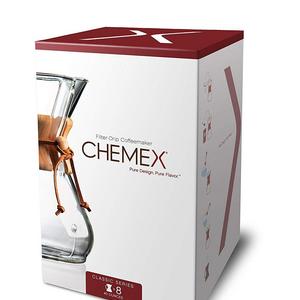Chemex Coffee Maker - Chemex Classic Series, Pour-over Glass Coffeemaker, 8-Cup - Exclusive Packaging