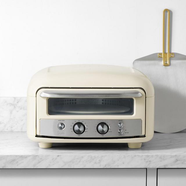 GreenPan™ Stanley Tucci™ Indoor-Outdoor Pizza Oven with Peel & Cover, Carrara White