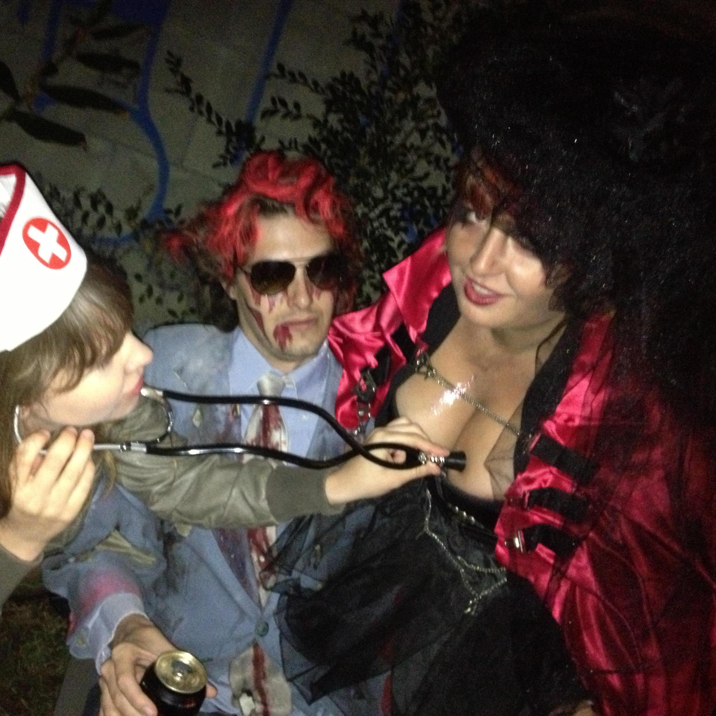Adam & Christin on the set of Identity Crush's Halloween You Can music video ;)