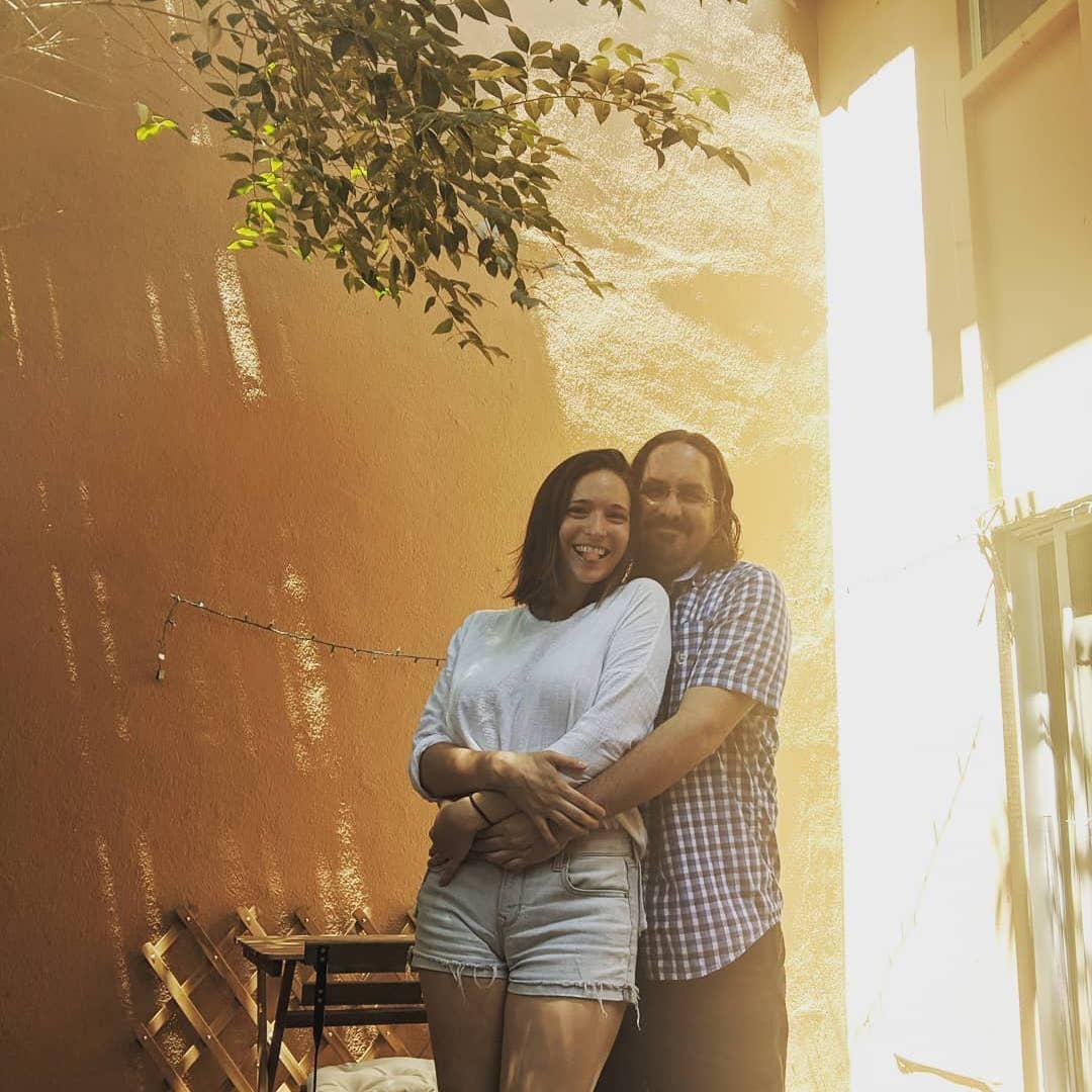 Our first picture when we first moved in together in California!