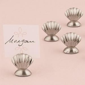 Shell Silver Place Card Holders (pkgs of 8)