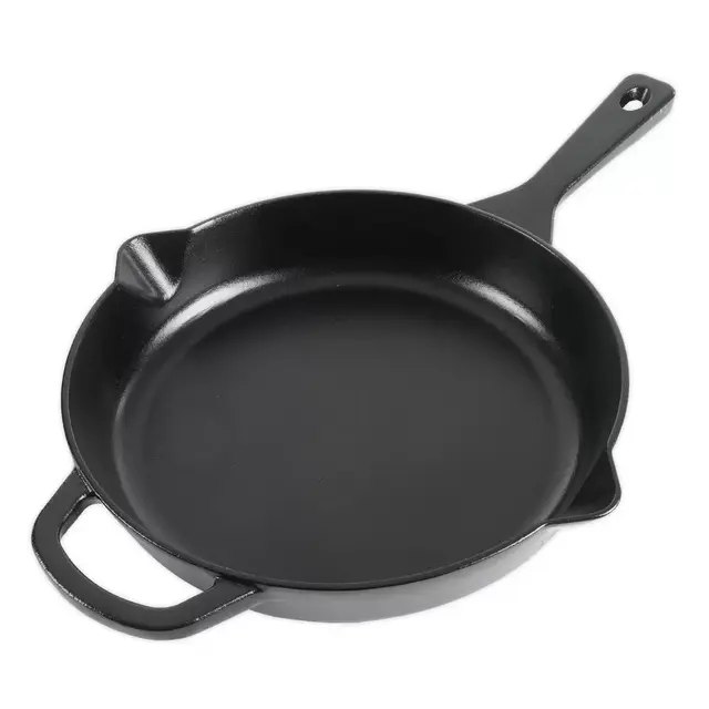 Our Table™ 12-Inch Preseasoned Cast Iron Fry Pan in Black
