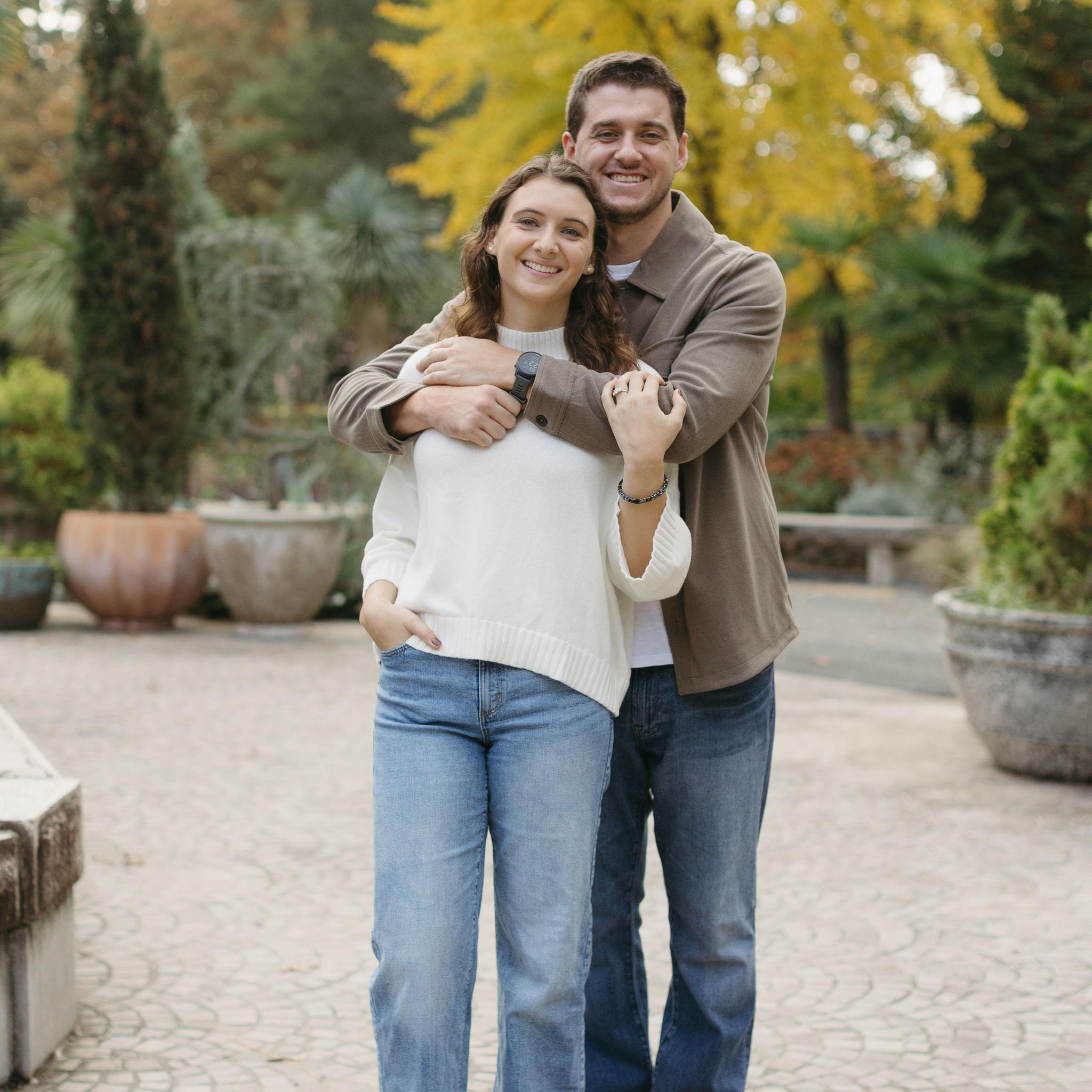 November 2025 - our engagement shoot at Duke Gardens!