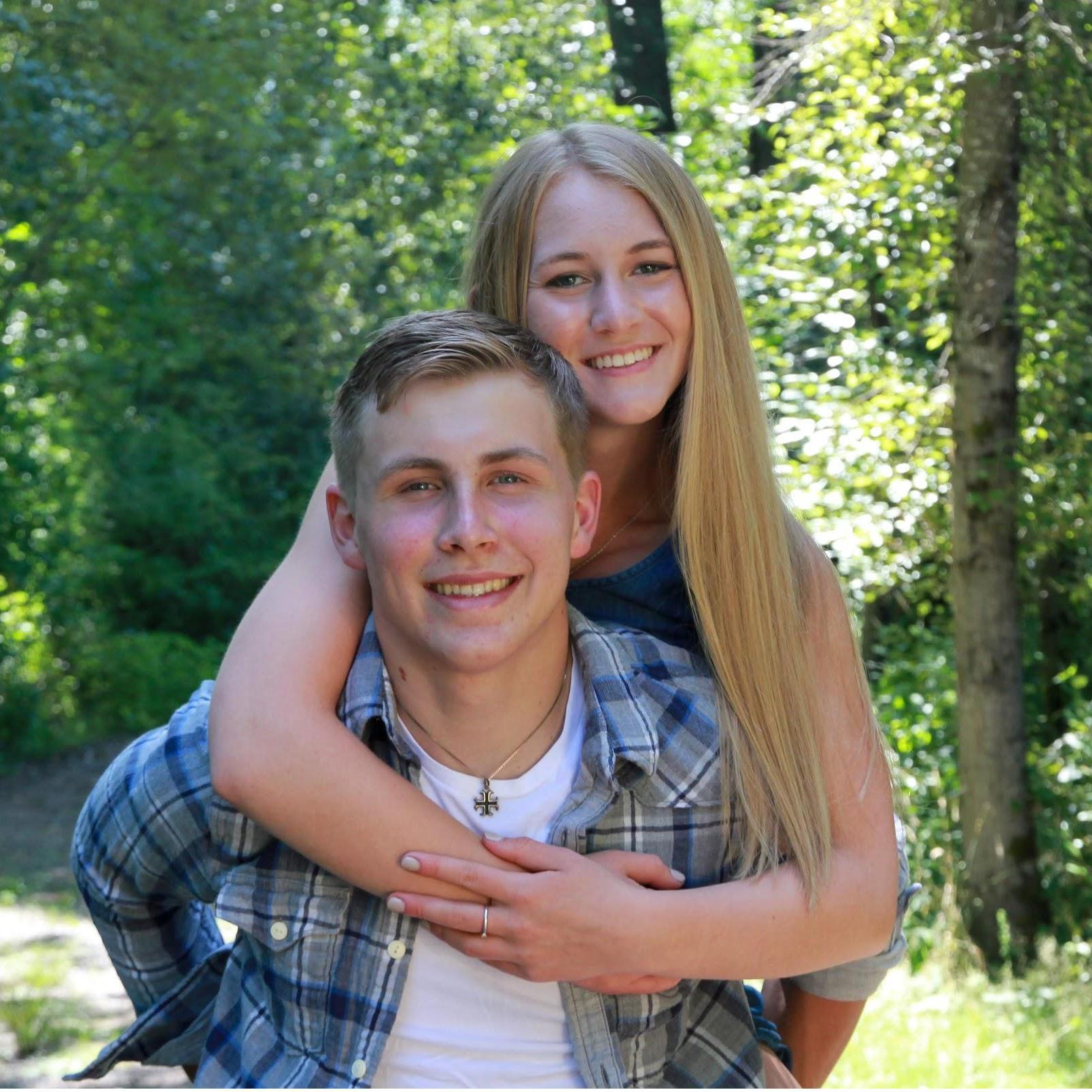 Senior year portraits together.