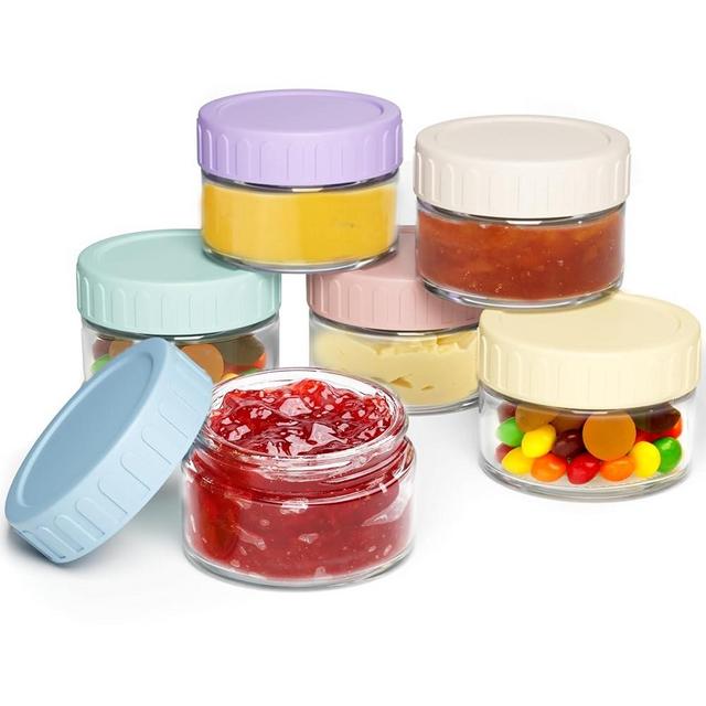 underbartliv Salad Dressing Container To Go，6 Pack Condiment Containers with Lids,3.5OZ Dressing Containers for Lunch Box,BPA Free Condiment Cups,Salad Dressing Container for Lunch Box Work Trip