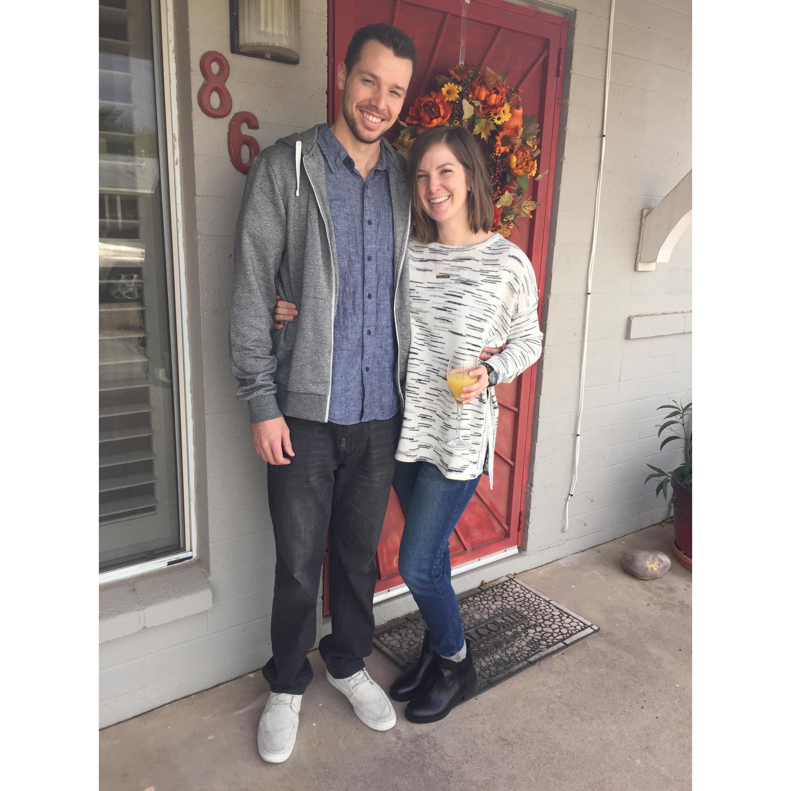 Our first Thanksgiving November 26th 2015