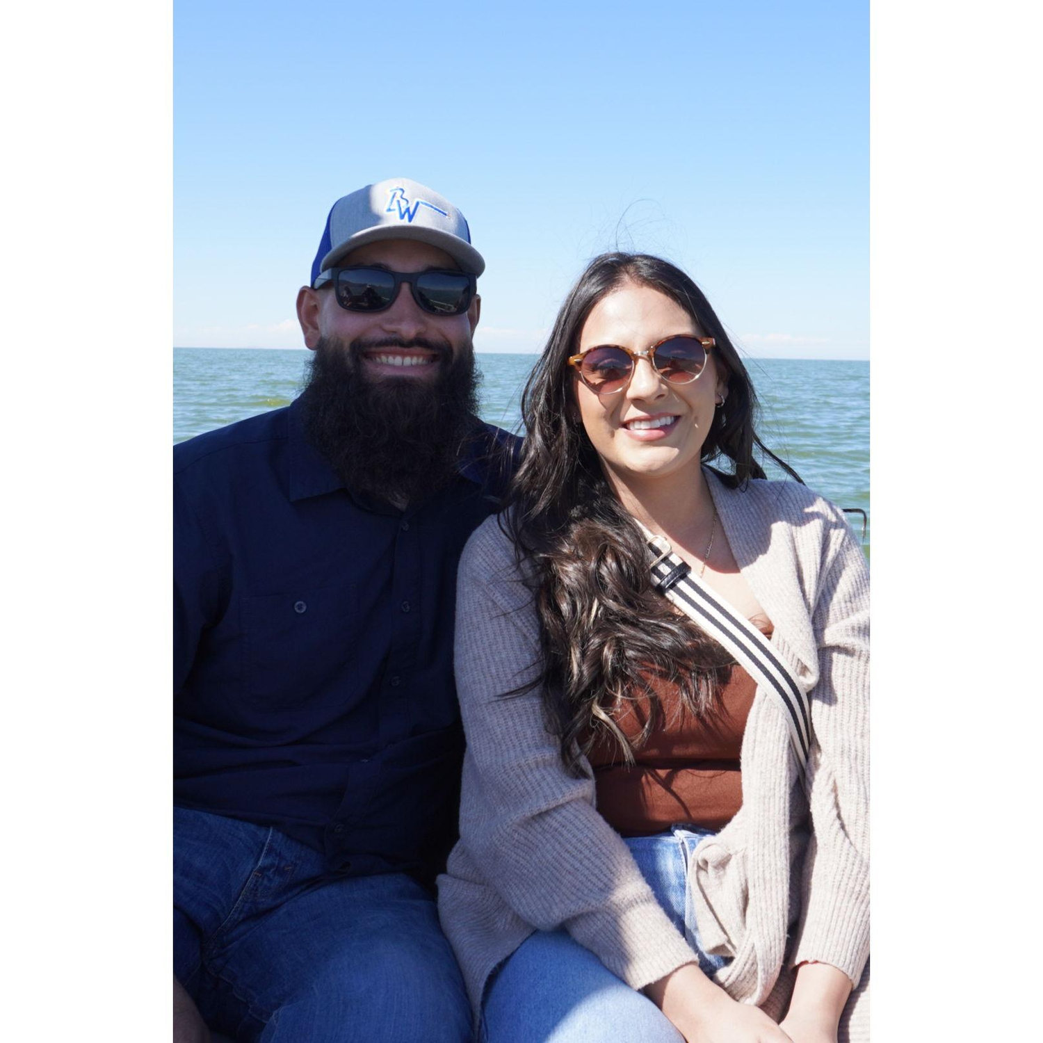 2024 - Boat ride in Salt Lake City, Utah. The furthest we have been away from home together.
