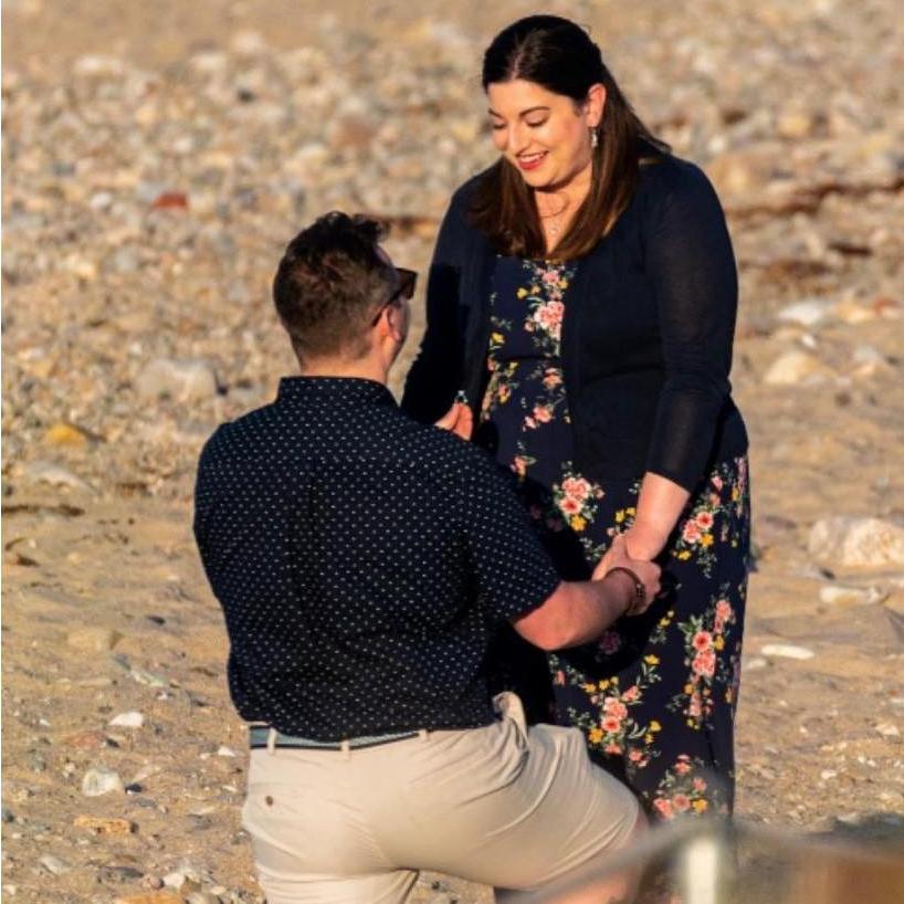 This is the moment we got engaged...I thought we were getting ice cream, but this was better!