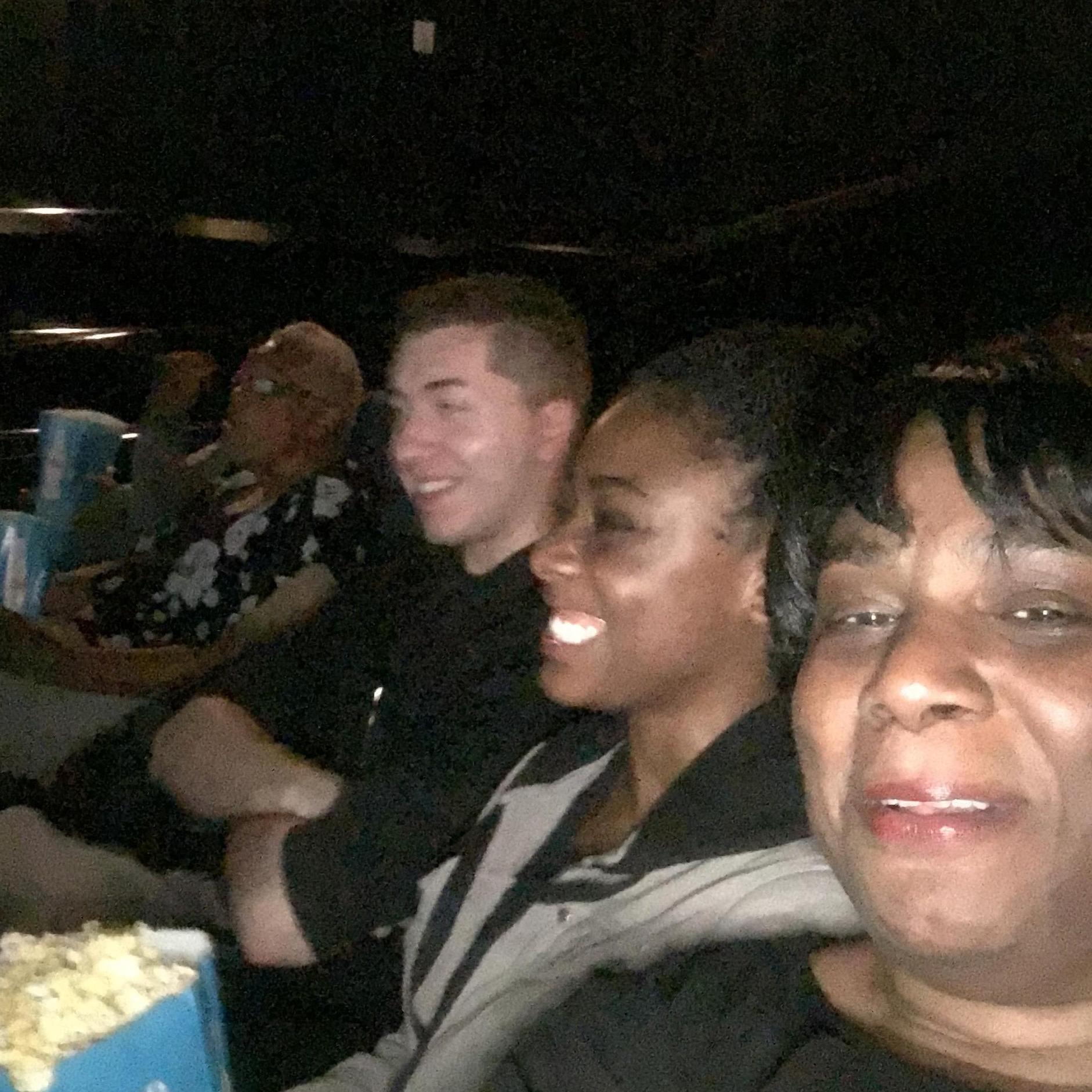 Gaddy's & mom chaperoning at the movies.  My mom told Jeremy he was too soon.  She needed 2 more years to complete my training.  Mom wanted him to come back in 2 years but instead we dated 2 years.LOL