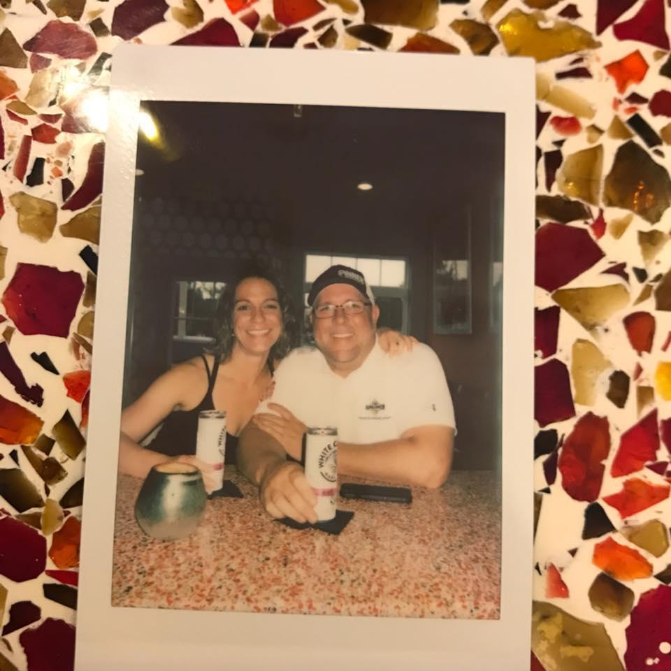 Having drinks at Grape and The Grain!