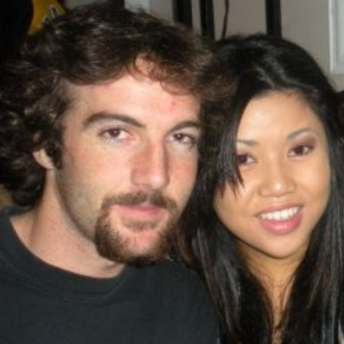 A party in college, when we were both visiting Chula Vista during Christmas break.