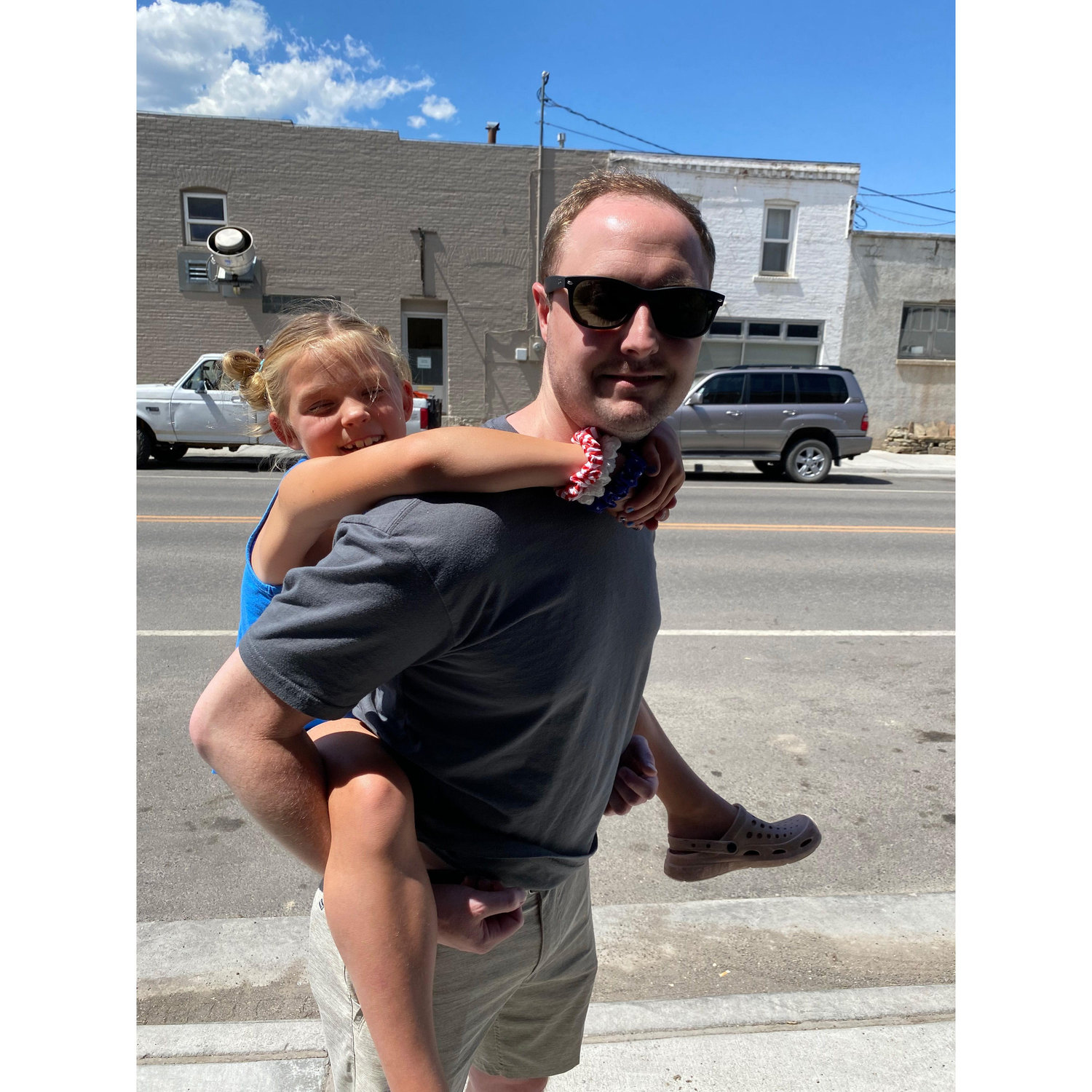 Charlie being a good Uncle carrying Melody