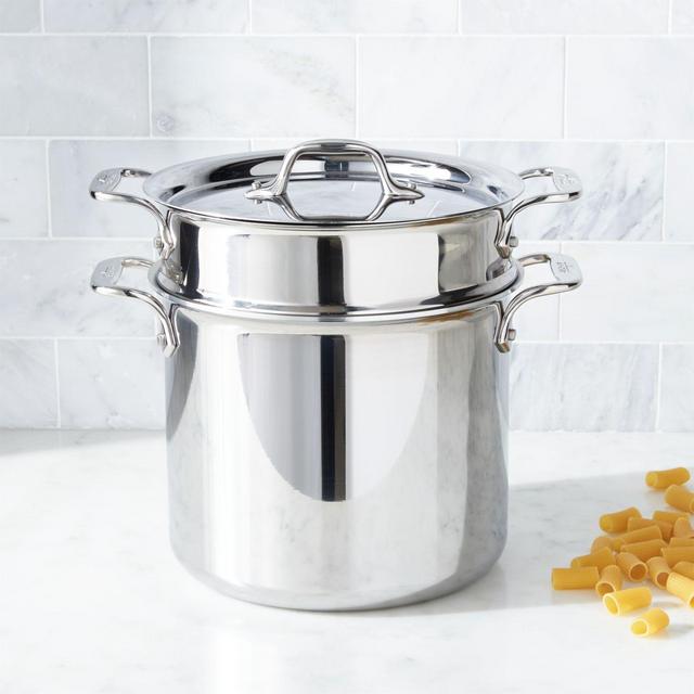 All-Clad ® d3 Stainless Steel 7-Qt. Pasta Pentola with Insert and Lid