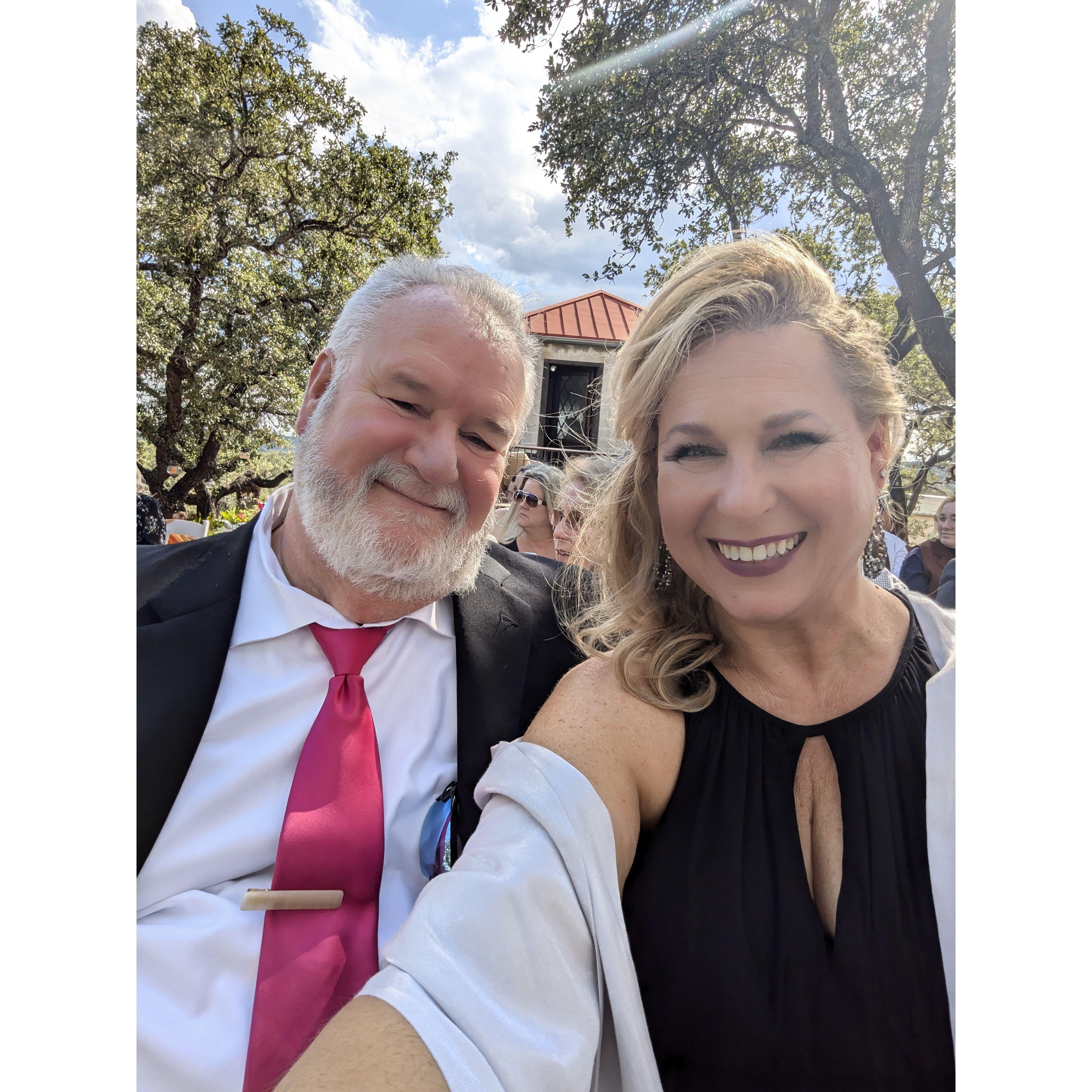 Attending our niece, Katy's wedding.