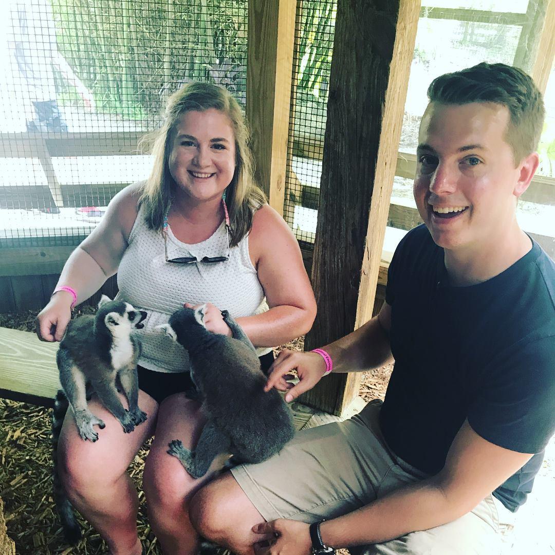 Playing with lemurs in Orlando, FL 2018!