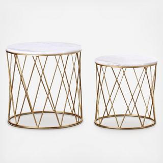 Marble Nesting Accent Tables, Set of 2