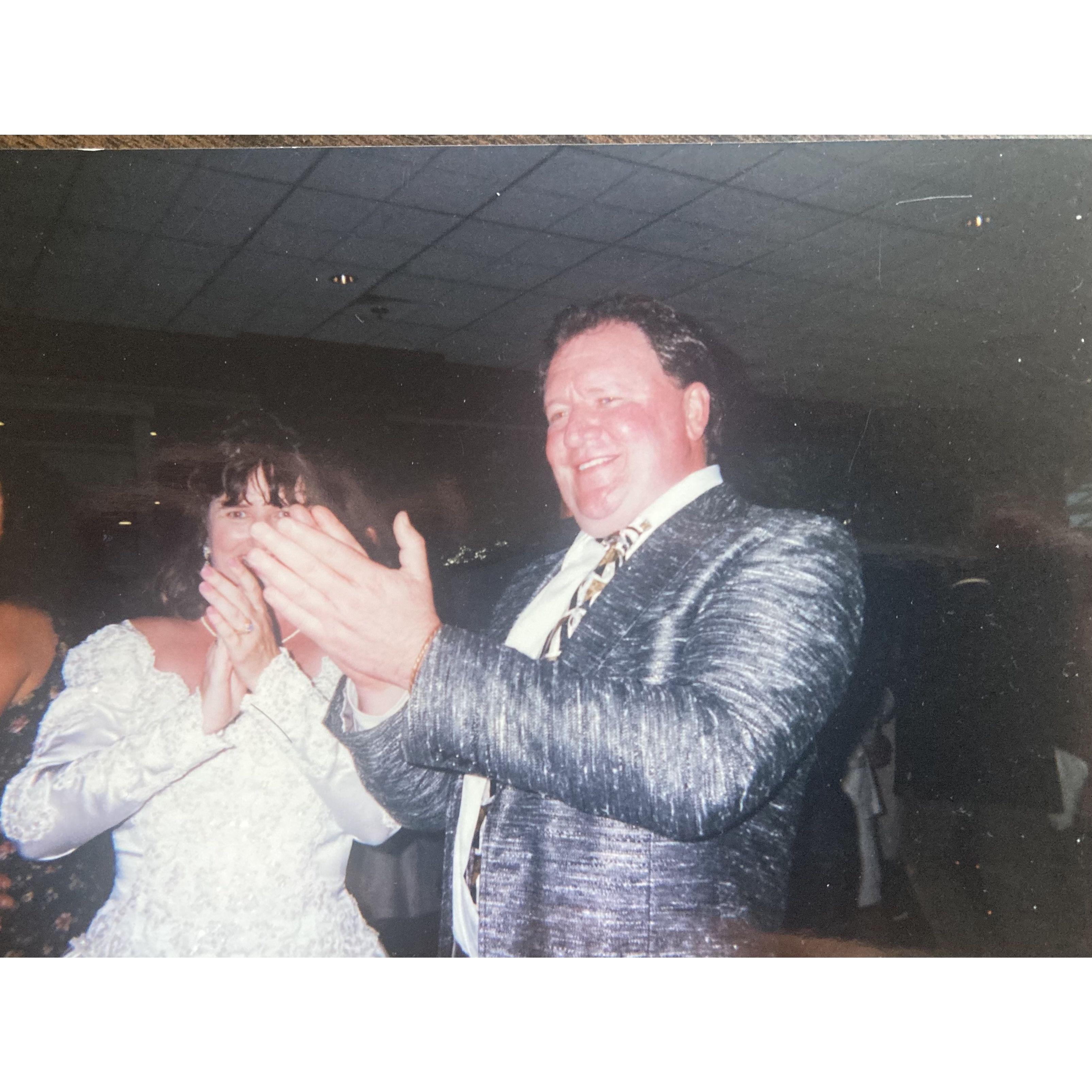 Mom and Uncle David Fleming at Mom and Dad's Wedding Summer 1995, Atlanta GA