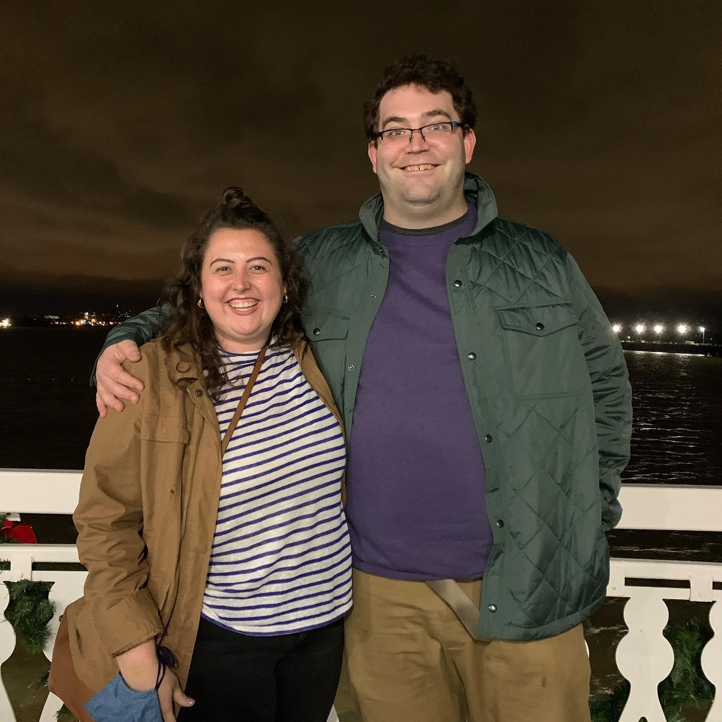 Alex and Andy on the Creole Queen steamboat in New Orleans
