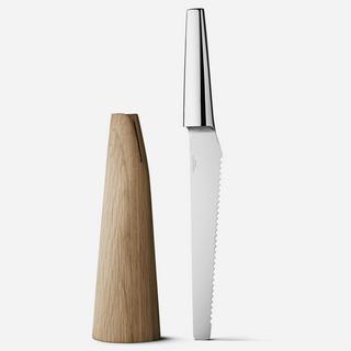 Barbry Stainless Steel & Oak Wood Chef Knife