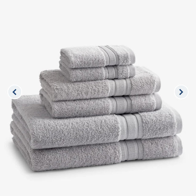 Company Cotton™ Turkish Cotton 6-Piece Bath Set | Color: Silver