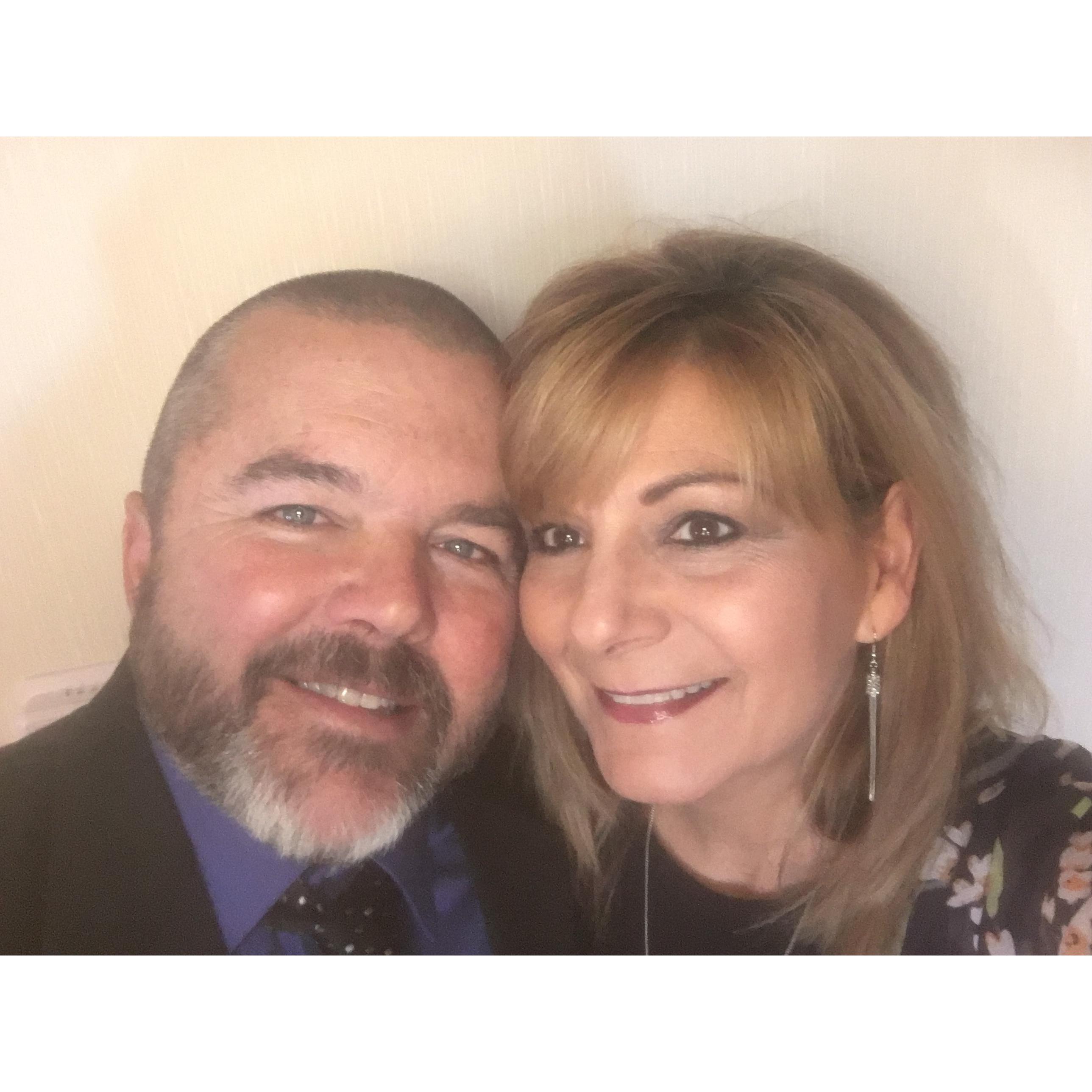 Celebrating someone else's wedding together.