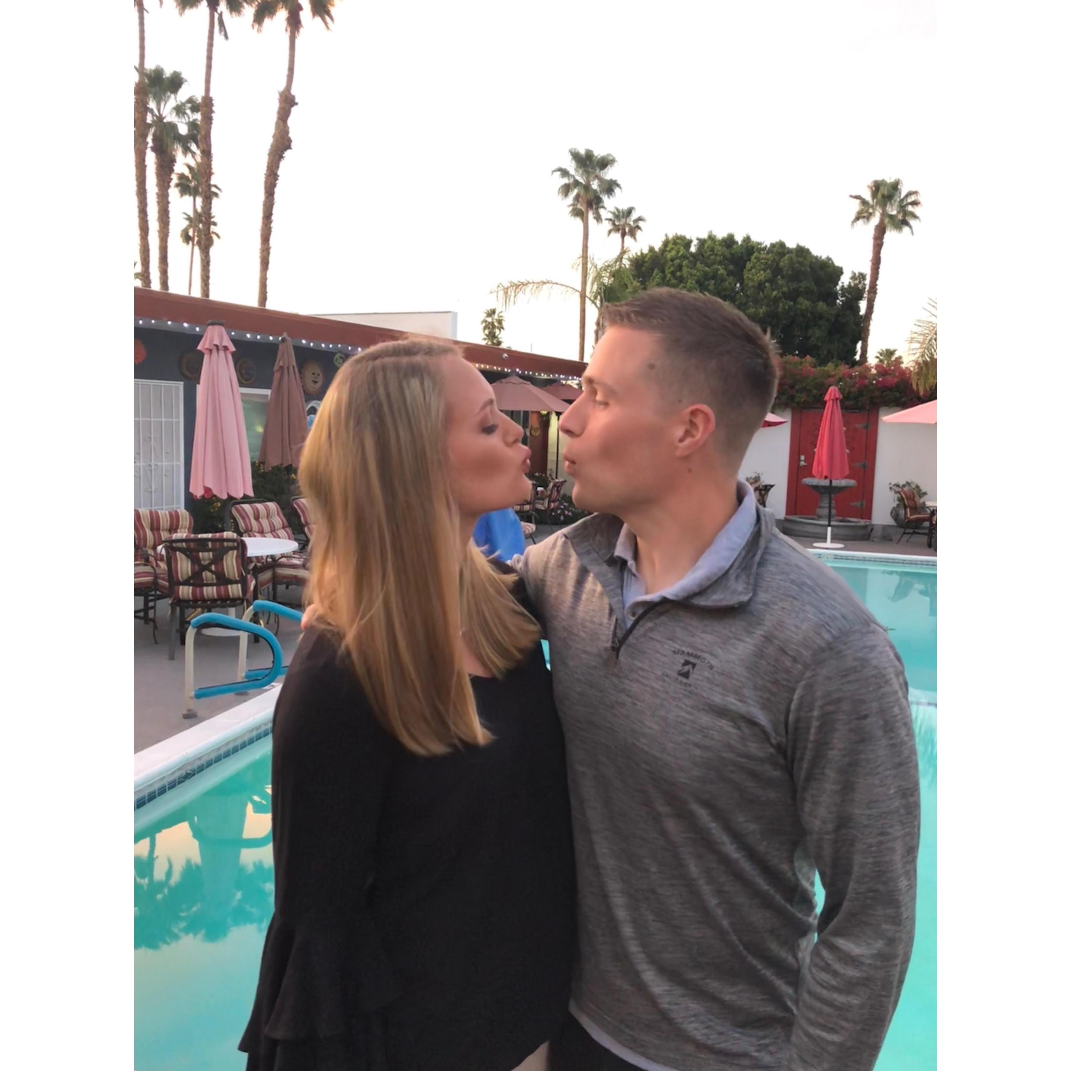 Visting Grandpa Ron and Grandma Margie, Palm Springs, 2018