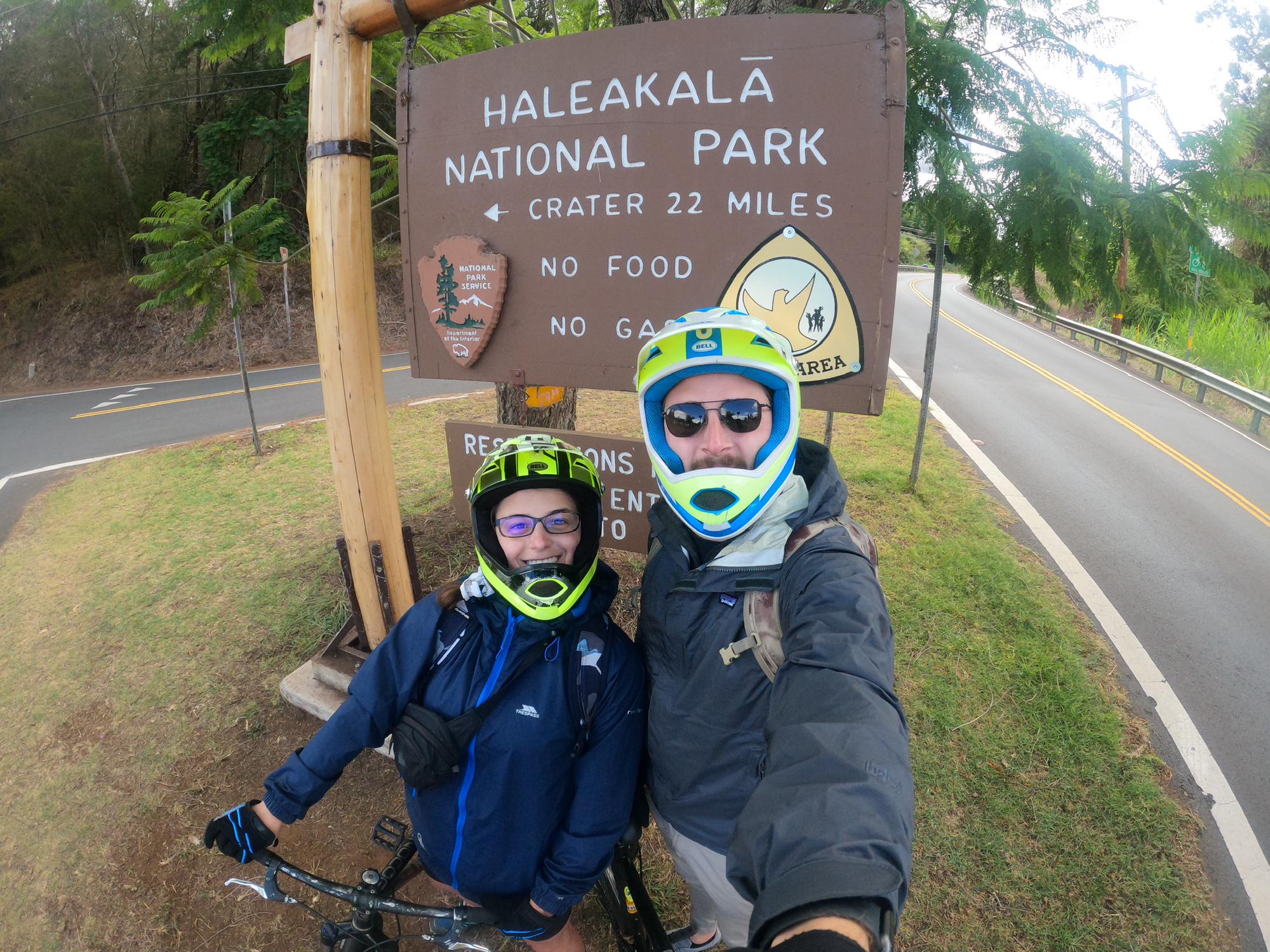 2021: Biking down the Haleakala volcano in Maui