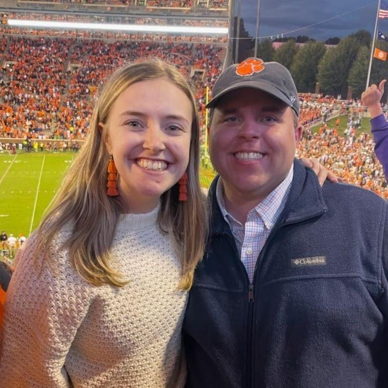 Madison and Tyler love cheering on the Clemson Tigers, especially during football season!