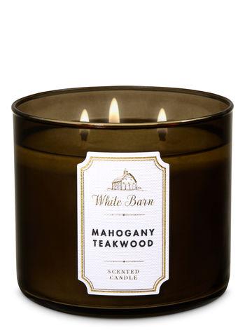 Mahogany Teakwood 3-Wick Candle
