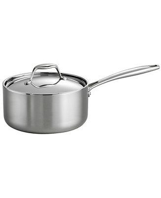 Gourmet Tri-Ply Clad 3 Qt Covered Sauce Pan