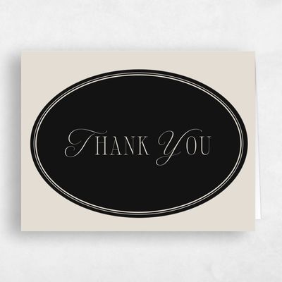 Classic Greige, Beige Wedding Thank You - Anara Landscape