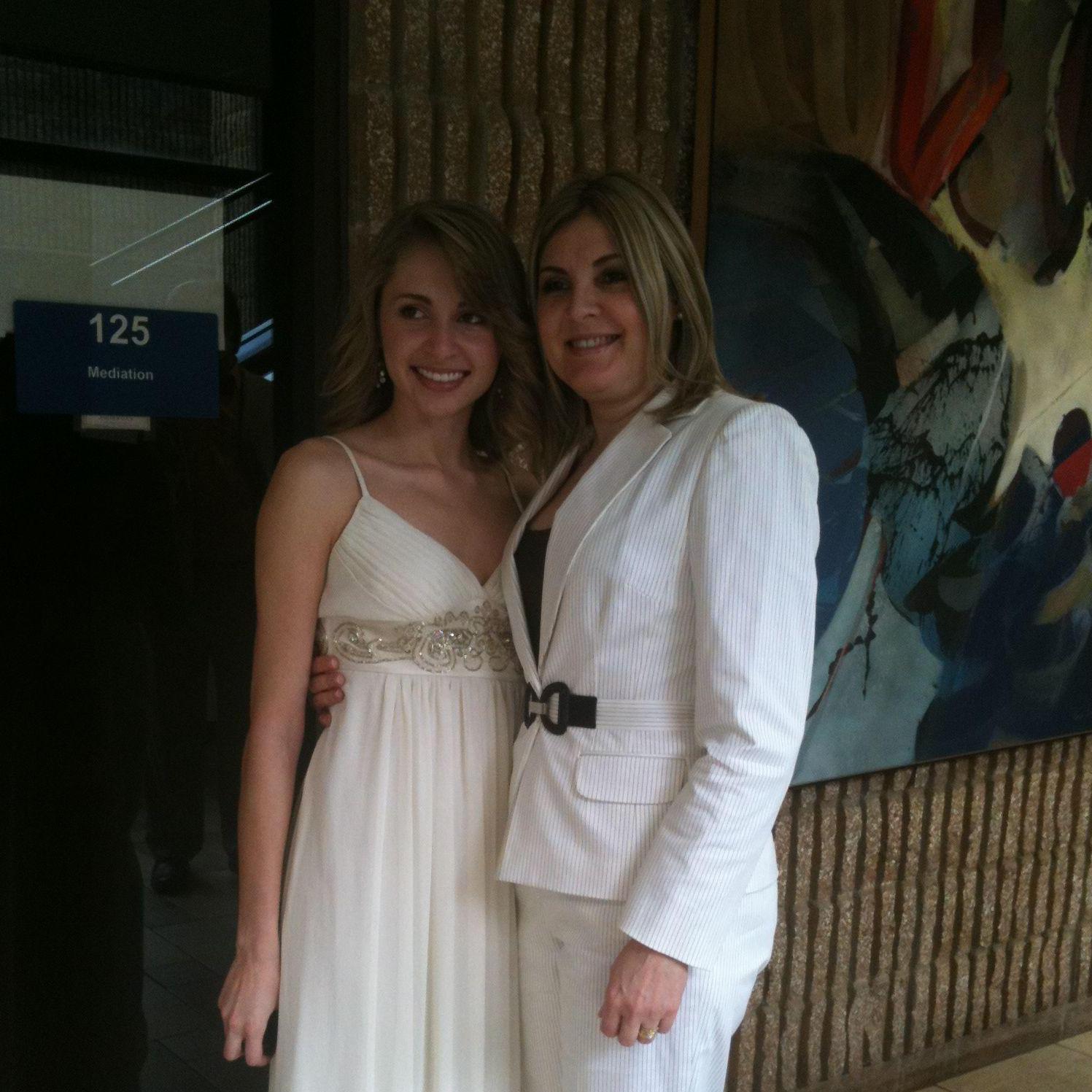 With Joann's beautiful mother, Irene.