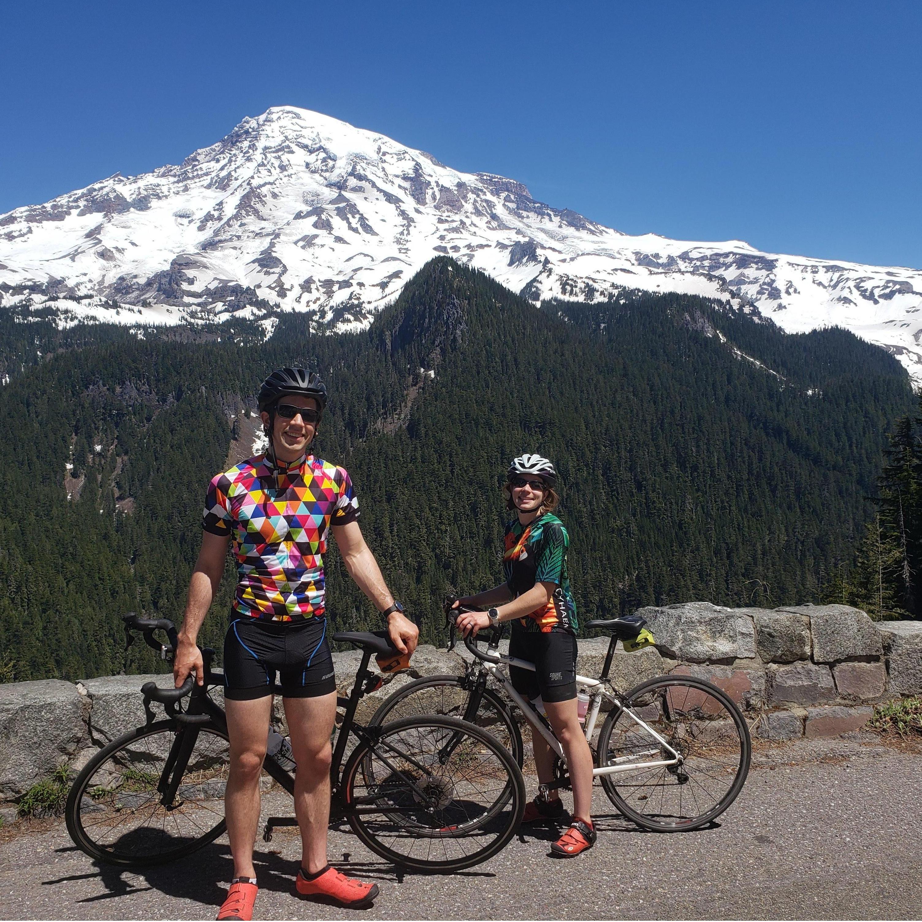 Biking in Rainier National Park