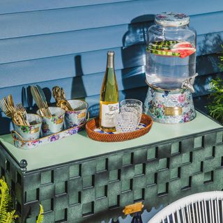 Flower Market Galvanized Beverage Dispenser