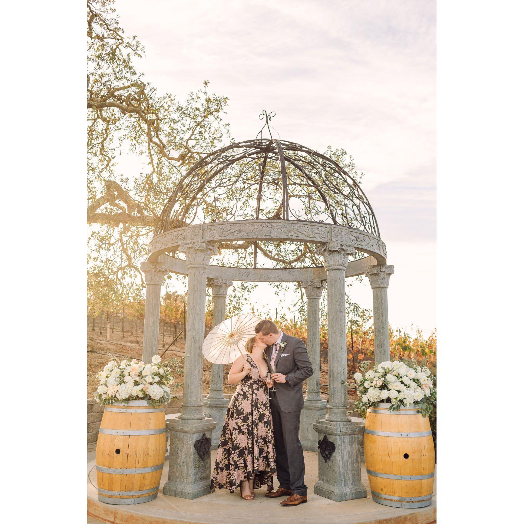2018 - Zach's sister, Emily, and brother-in-law, Mike's, wedding day. Zach officiated!