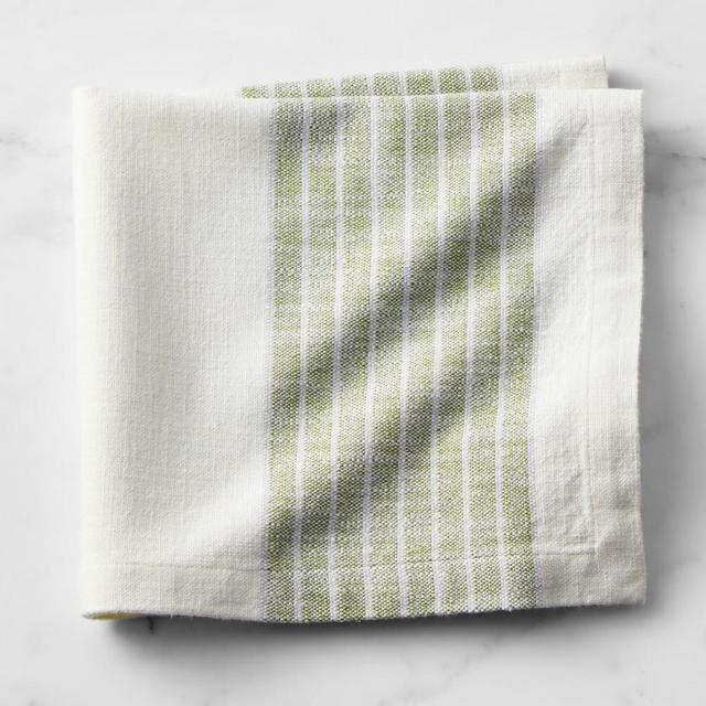 Cyprus Stripe Napkins, Set of 4, Green